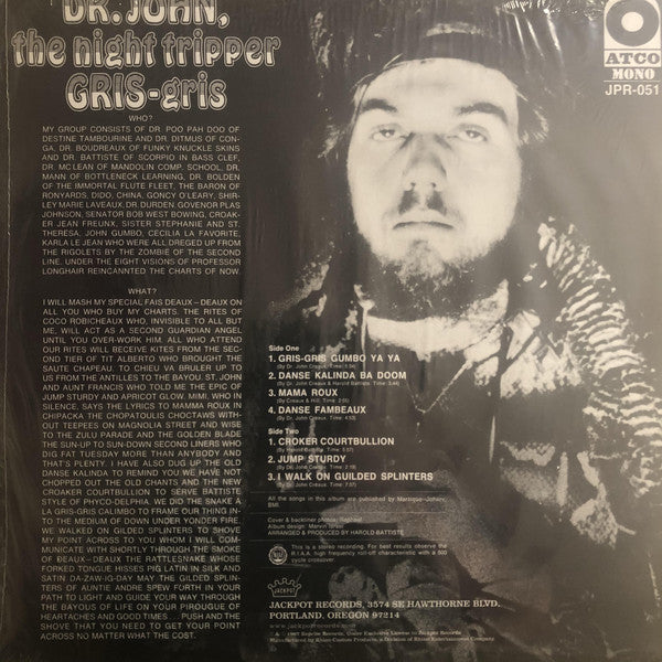 Dr. John, The Night Tripper : Gris-Gris (LP, Mono, Ltd, RE, Red)
