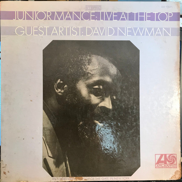 Junior Mance Guest Artist: David "Fathead" Newman : Live At The Top (LP, Promo, Ter)