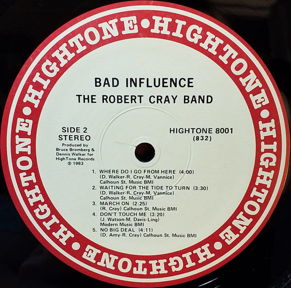 The Robert Cray Band : Bad Influence (LP, Album)