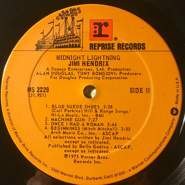 Jimi Hendrix : Midnight Lightning (LP, Album, Ter)