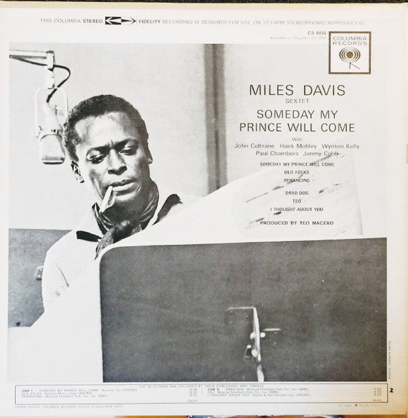 The Miles Davis Sextet : Someday My Prince Will Come (LP, Album, Pit)