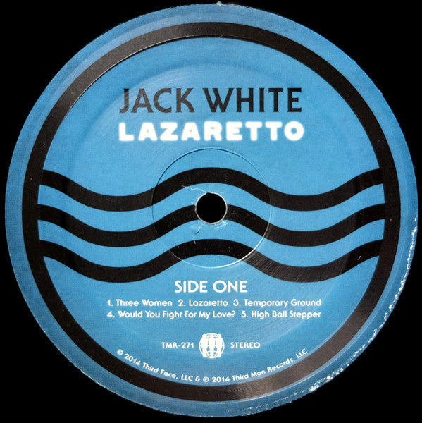 Jack White (2) : Lazaretto (LP, Album, Etch, RE, Ult)