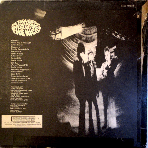 The Nice : The Thoughts Of Emerlist Davjack (LP, Album, RE)