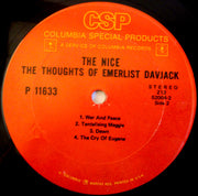 The Nice : The Thoughts Of Emerlist Davjack (LP, Album, RE)
