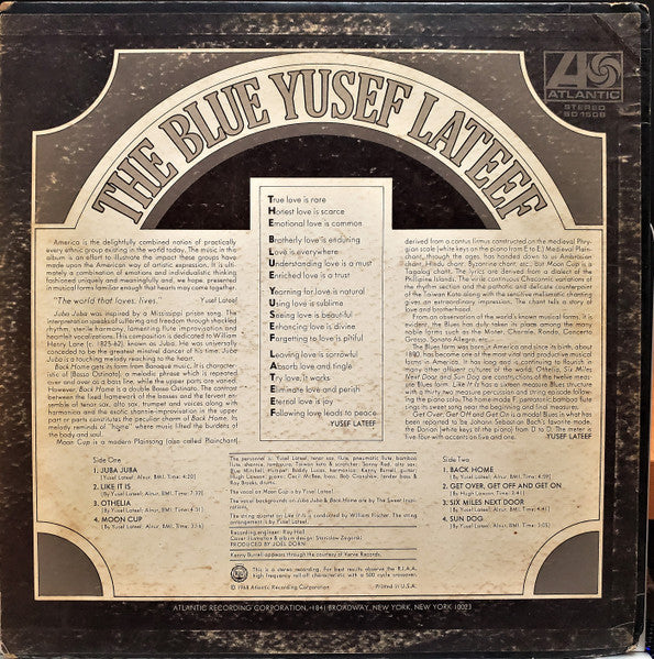 Yusef Lateef : The Blue Yusef Lateef (LP, Album)