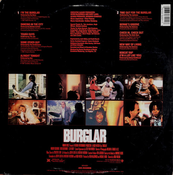 Various : Burglar (Original Motion Picture Soundtrack) (LP, Comp)