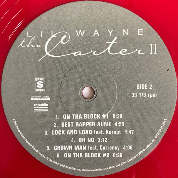 Lil Wayne : Tha Carter II (2xLP, Album, Club, Ltd, Num, RE, Red)
