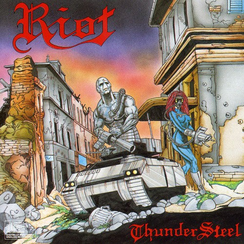 the album cover for Riot - Thundersteel