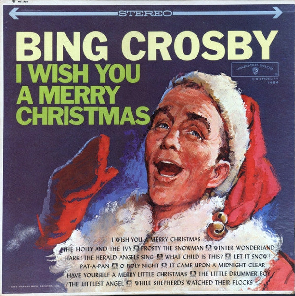 Bing Crosby : I Wish You A Merry Christmas (LP, Album, Gol)