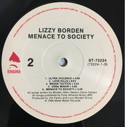 Lizzy Borden : Menace To Society (LP, Album)