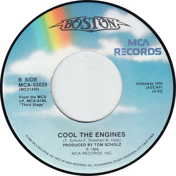 Boston : Can'tcha Say (You Believe In Me) / Still In Love (7", Single, Pin)