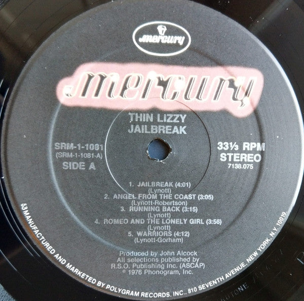 Thin Lizzy : Jailbreak (LP, Album, RE, 53 )
