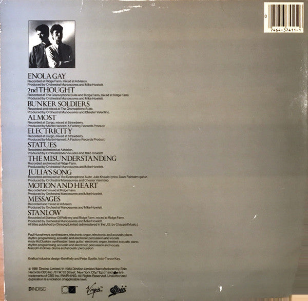 Orchestral Manoeuvres In The Dark : O.M.D. (LP, Comp, Ter)