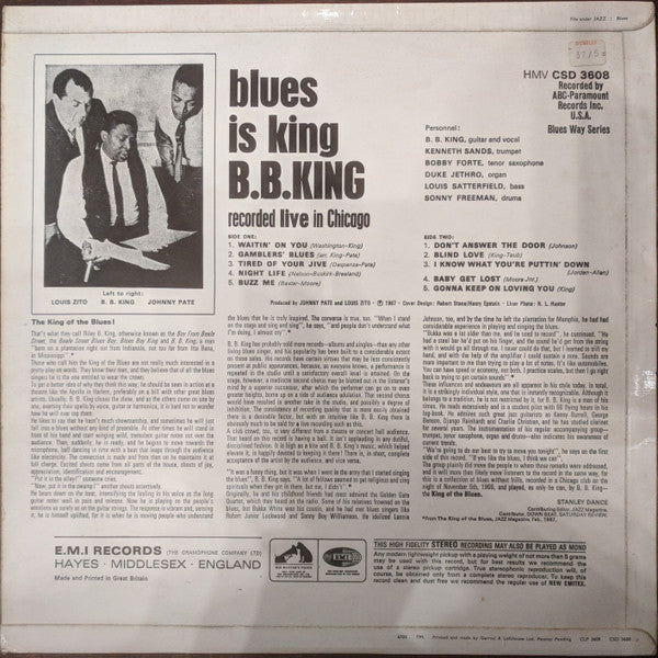 B.B. King : Blues Is King (LP)