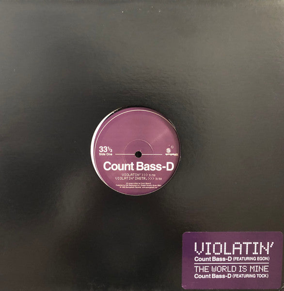 Count Bass-D* : Violatin' (12")