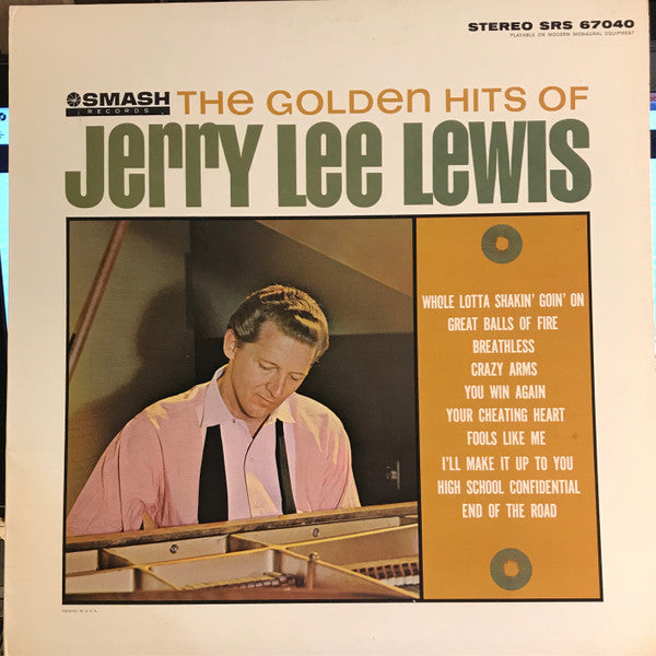 Jerry Lee Lewis : The Golden Hits Of Jerry Lee Lewis (LP, Album, Ter)
