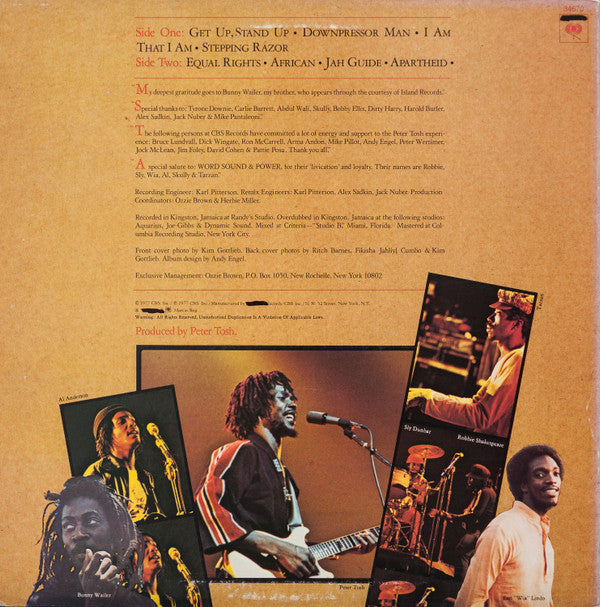 Peter Tosh : Equal Rights (LP, Album, Pit)