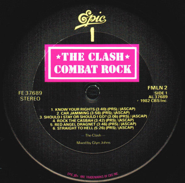 The Clash : Combat Rock (LP, Album, Pit)
