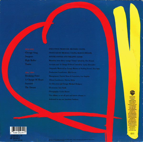 David Sanborn : A Change Of Heart (LP, Album)