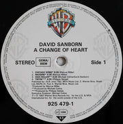 David Sanborn : A Change Of Heart (LP, Album)