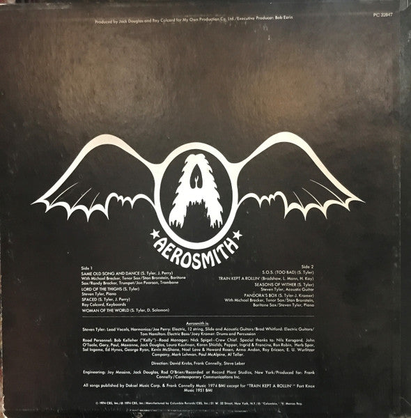 Aerosmith : Get Your Wings (LP, Album, RE)