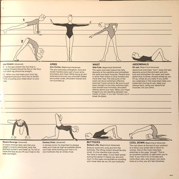 Jane Fonda : Jane Fonda's Workout Record (2xLP, Comp, Ter)