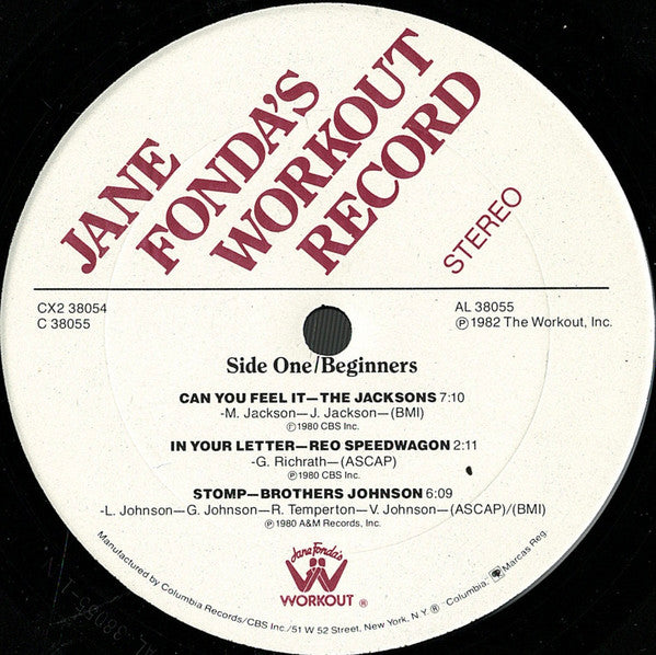 Jane Fonda : Jane Fonda's Workout Record (2xLP, Comp, Ter)
