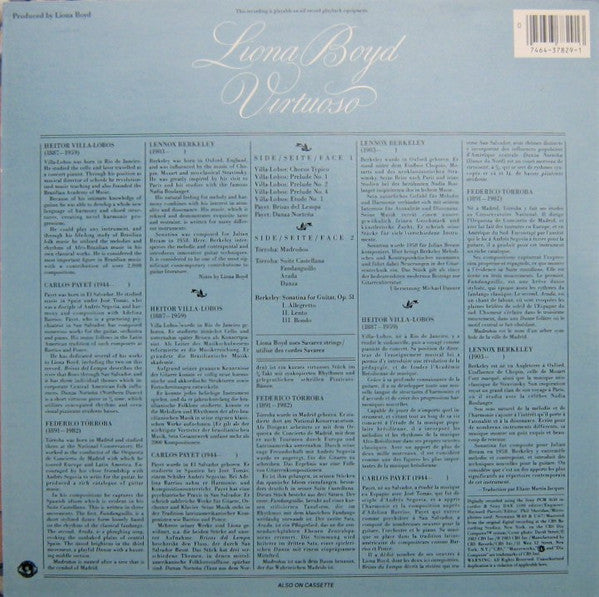 Liona Boyd : Virtuoso (LP)