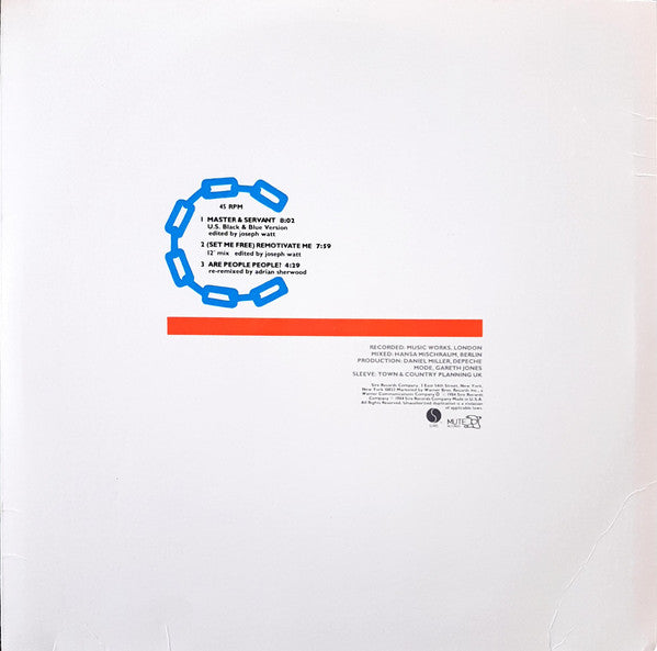 Depeche Mode : Master And Servant (U.S. Black & Blue Version) (12", Maxi)