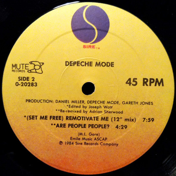 Depeche Mode : Master And Servant (U.S. Black & Blue Version) (12", Maxi)