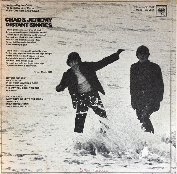 Chad & Jeremy : Distant Shores (LP, Album, Mono, Pit)