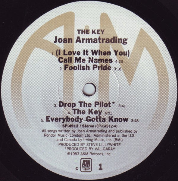 Joan Armatrading : The Key (LP, Album, Mon)