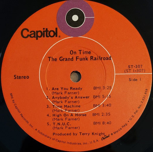 Grand Funk Railroad : On Time (LP, Album, RE, Jac)