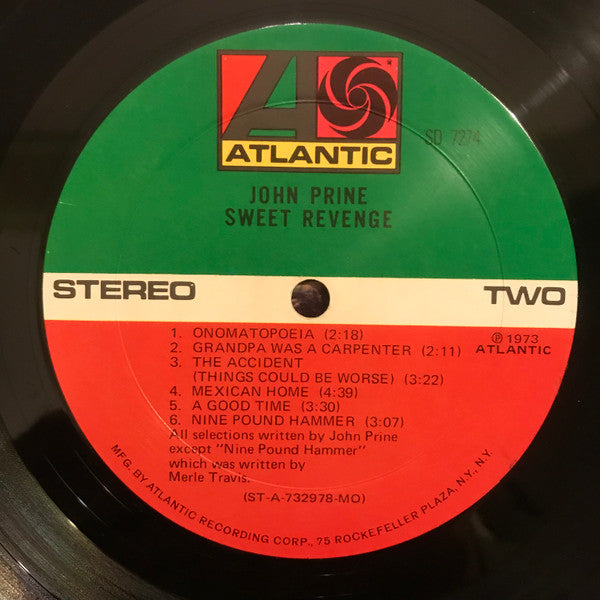 John Prine : Sweet Revenge (LP, Album, MO)