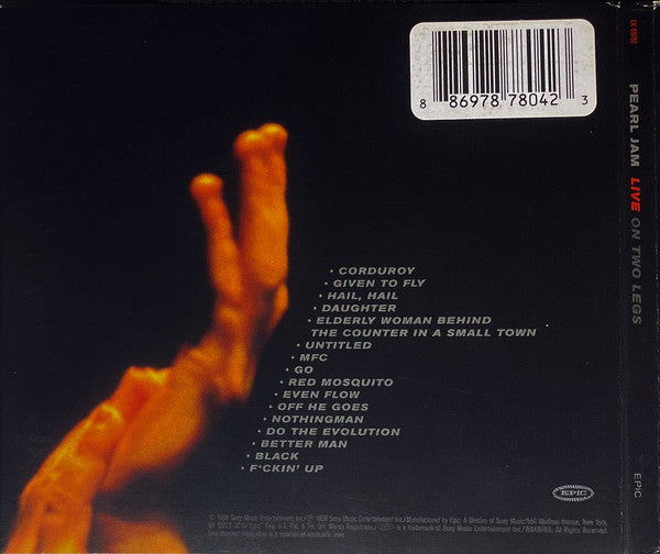 Pearl Jam : Live On Two Legs (CD, Album, Dig)