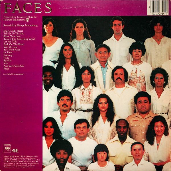 Earth, Wind & Fire : Faces (2xLP, Album, Ter)