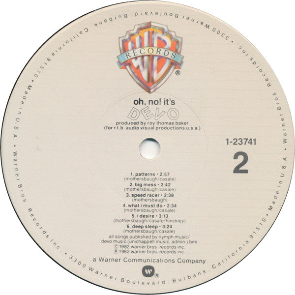Devo : Oh, No! It's Devo (LP, Album, Jac)