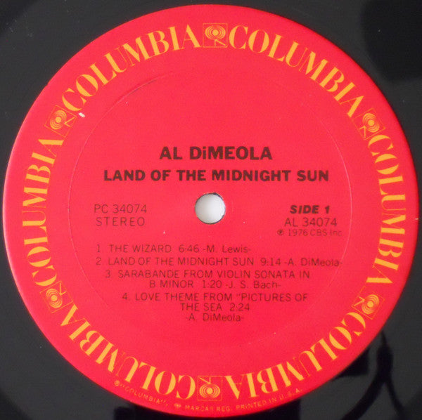 Al Di Meola : Land Of The Midnight Sun (LP, Album, Ter)