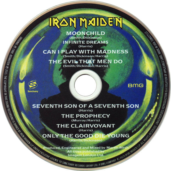 Iron Maiden : Seventh Son Of A Seventh Son (CD, Album, RM, RP, Dig)