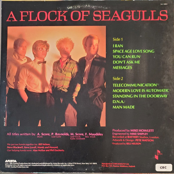 A Flock Of Seagulls : A Flock Of Seagulls (LP, Album, Ter)