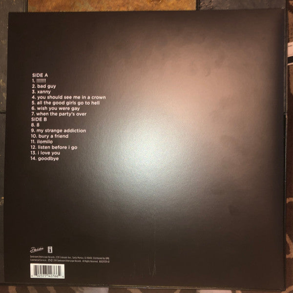 Billie Eilish : When We All Fall Asleep, Where Do We Go? (LP, Album, Pal)