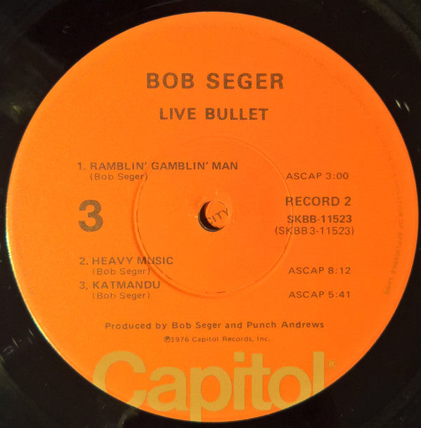 Bob Seger & The Silver Bullet Band* : Live Bullet (2xLP, Album, Jac)