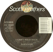 Survivor : I Can't Hold Back (7", Single, Styrene, Pit)
