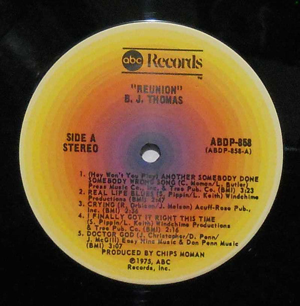 B. J. Thomas* : Reunion (LP, Album)