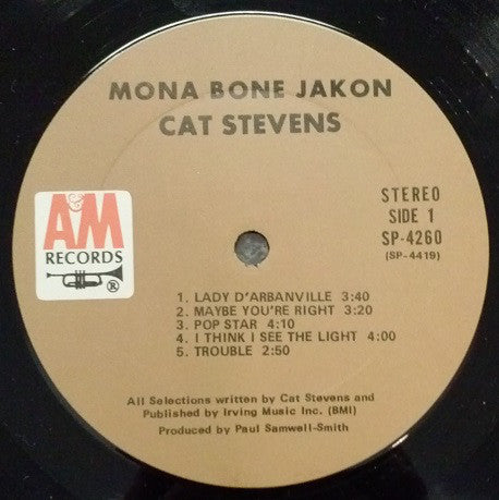 Cat Stevens : Mona Bone Jakon (LP, Album, Ter)