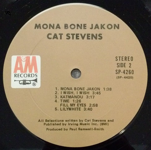 Buy Cat Stevens : Mona Bone Jakon (LP, Album, Ter) Online for a