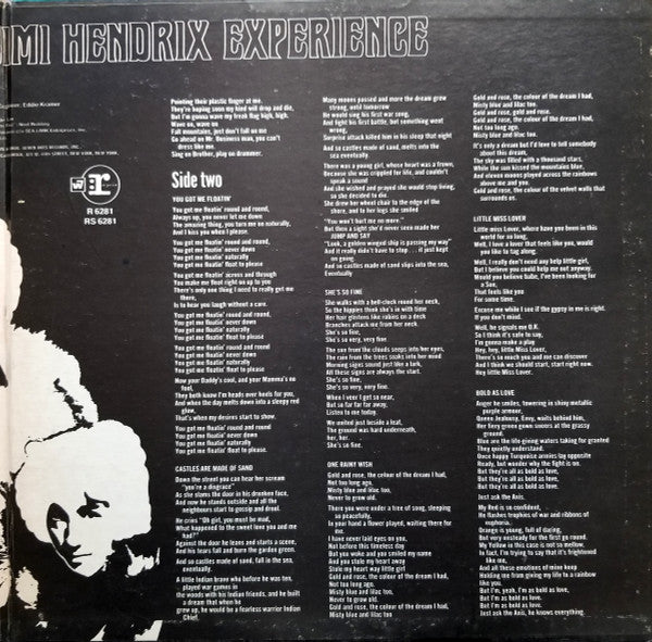 The Jimi Hendrix Experience : Axis: Bold As Love (LP, Album, RP, Pit)