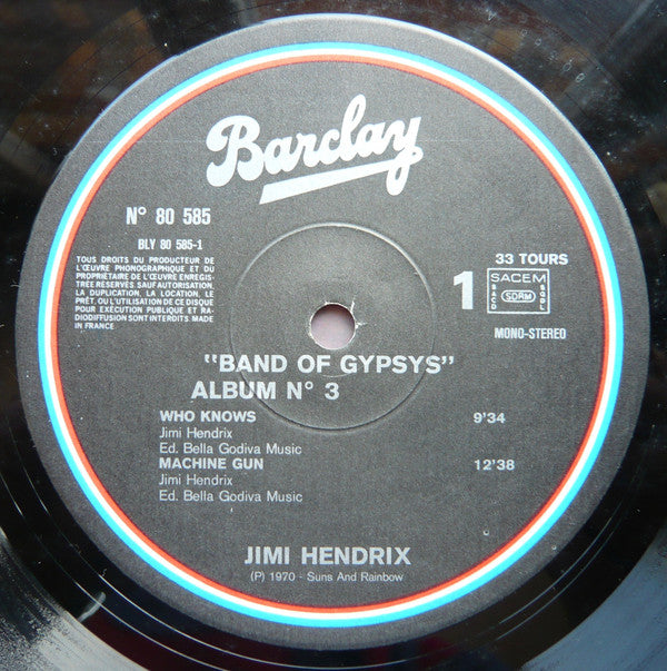 Jimi Hendrix : Band Of Gypsys / The Cry Of Love (2xLP, Comp, RE, Bla)