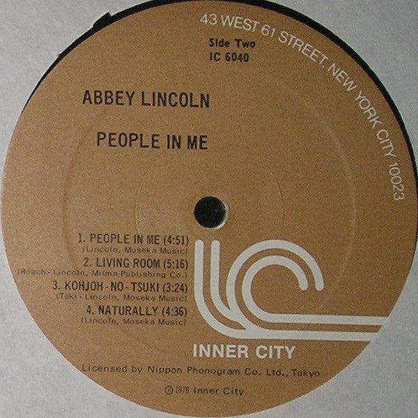 Abbey Lincoln : People In Me (LP, Album, RE, Gat)