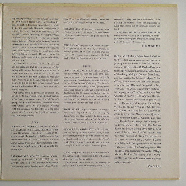 Stan Getz : Big Band Bossa Nova (LP, Album, Gat)
